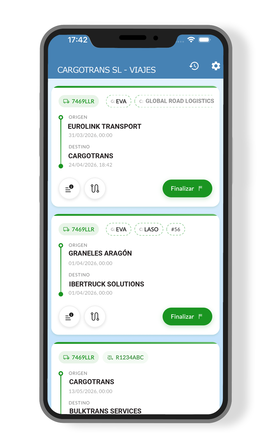 NetOffice Driver — app del conductor