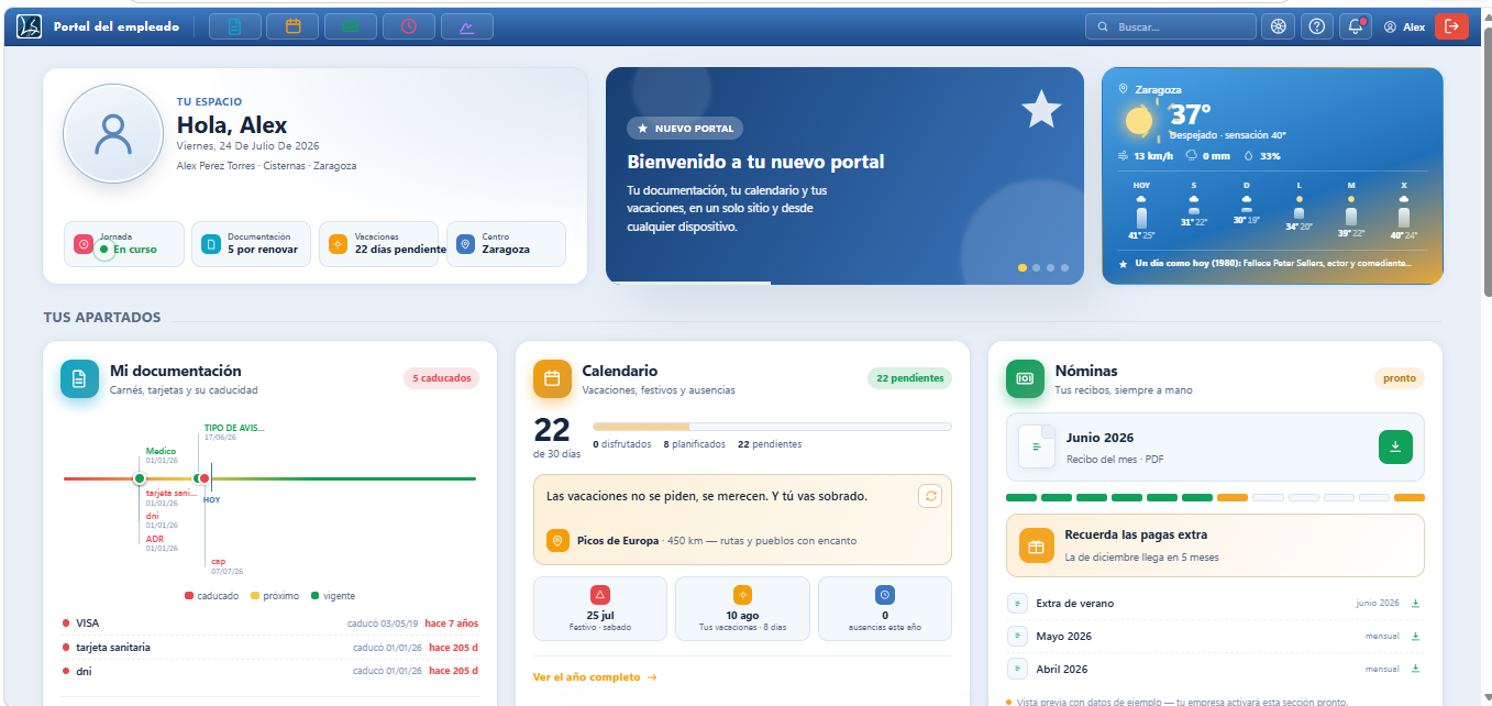 NetOffice — Portal del empleado